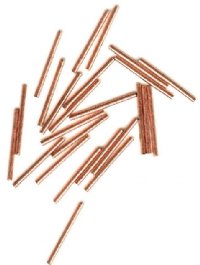 25 20x1.5mm Copper Metal Tube Beads